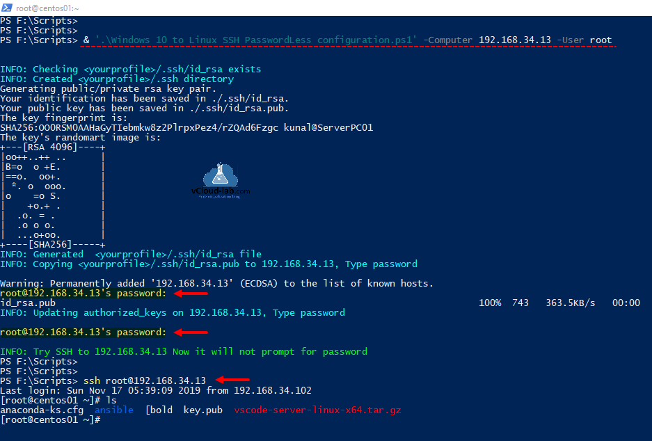 Windows 10 to Linux SSH passwordLess configuration id_rsa .ssh id_rsa.pub randomart ecdsa known_hosts ssh scp authorized_keys ssh.exe scp.exe passwordless configuration ssh private public keys.png