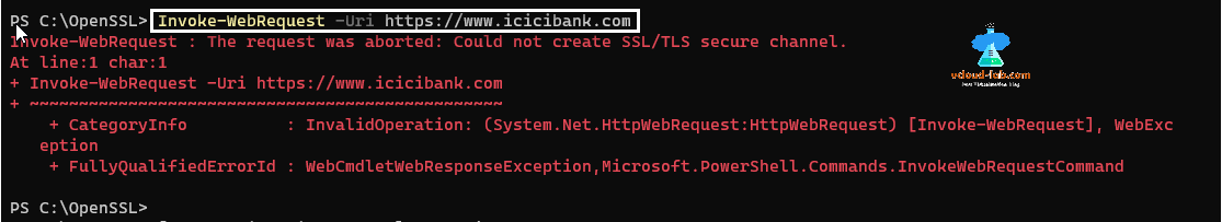 Powershell Invoke-WebRequest -uri The request was aborted could not create ssl tls secure channel system.nethttpwebrequest webexception fullyqualifiederrorid webcmdletwebresponseexception.png