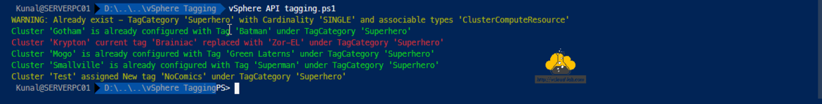 VMware vSphere vCenter rest api Microsoft Powershell API tagging tags tag category cardianility Single associated types vcsa api.png