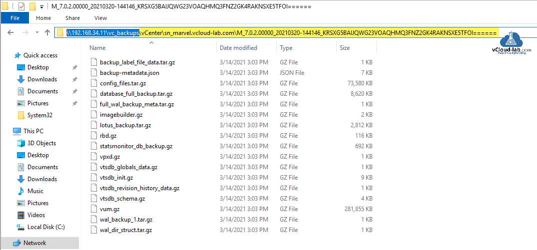 Microsoft windows server file share smb vc backup vpxd vum stats data vmware vsphere vsphere vcenter server vcsa management vami portaql tar.gz backup.tar.gz 5480.png