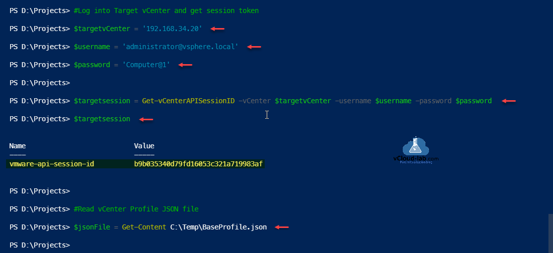 Microsoft Powershell rest api session token id vmware-api-session-id vmware vsphere vcenter profiles json file bearer export json file list validate import.png