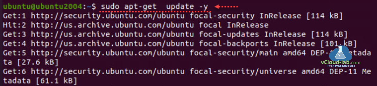 Redhat ansible tower instalation sudo apt-get update -y archive Ubuntu focal-security inrelease.png