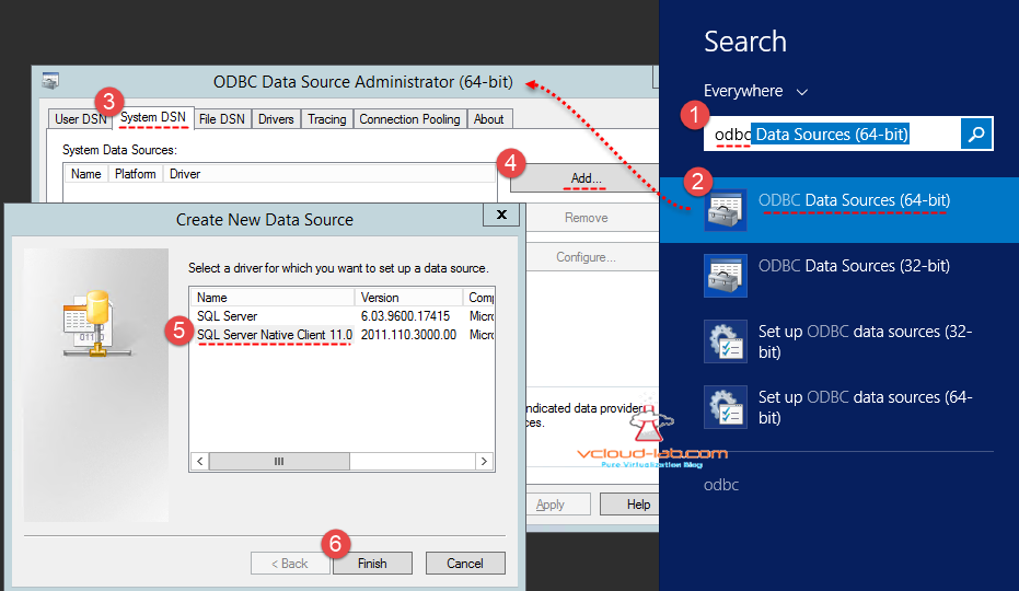 ODBC connection DSN creation for sql server native client