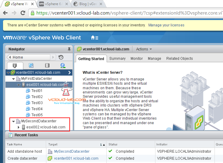 new-datacenter, get-folder, add-vmhost esxi powercli vmware vsphere web client tasks