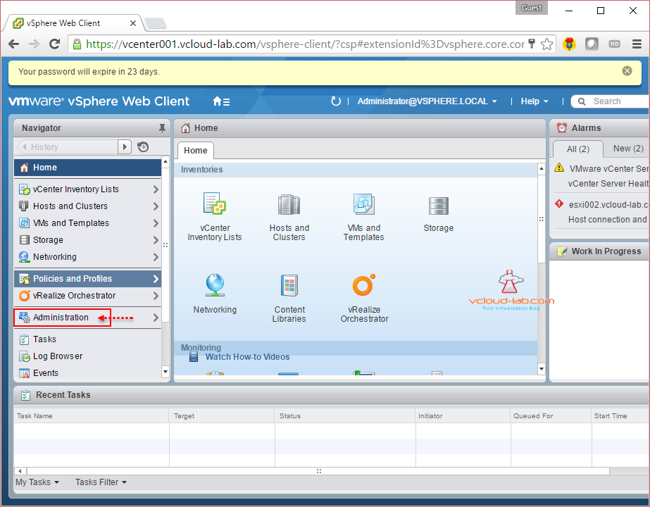 vcenter vmwere vsphere web client sso administration and configuration 