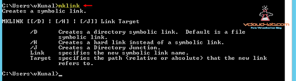 mklink create a symbolic link Microsoft Windows hard link vs soft symlink