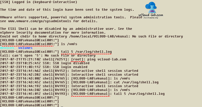 vmware esxi active directory login ssh putty, ad user, /var/log var log, esxi log location, shell.log capture keyboard, linux tail command logs.png