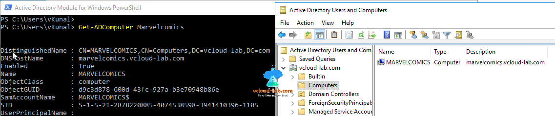 active directory module for windows powershell, get-adComputer ou users and computers, vsphere client single sign on configuration join AD, vcenter server.png