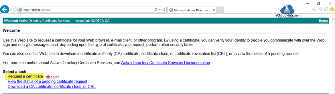 Microsoft active directory certificate services request a certificate  download a ca certificate chain or crl ca windows esxi powershell openssl certificate autority rui.crt key.png