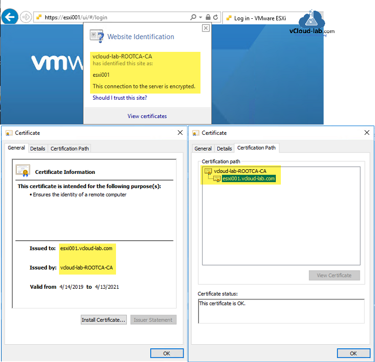 esxi server vmware vsphere rootca ca certificate autority, trusted rootca subordinate ca replace default rui.key and rui.crt on esxi server automated way replace.png
