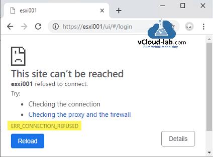 vmware vsphere esxi this site can't be reached ERR_CONNECTION_REFUSED replace generate a self singed certificate esxi proxy repair corrupt certificate ca signed.png