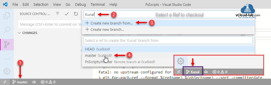 visual studio code vscode source control git github version control changes master head create new branch from commit stage view tree.png
