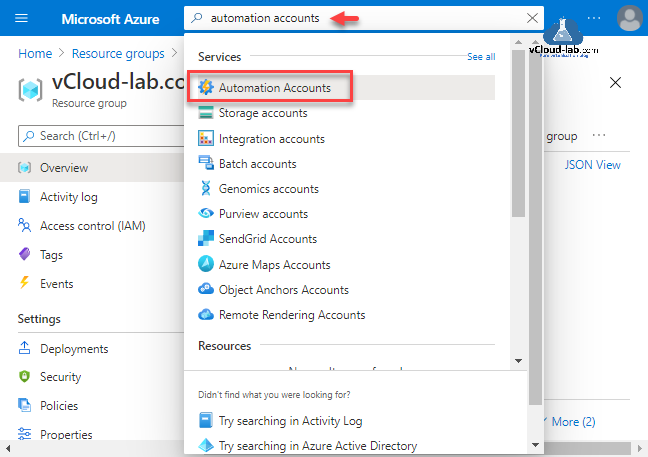 Microsoft Azure quickstart create an Azure automation accounts powershell powercli storage accounts sendgrid azure maps free azure account access control (IAM) deployment.png