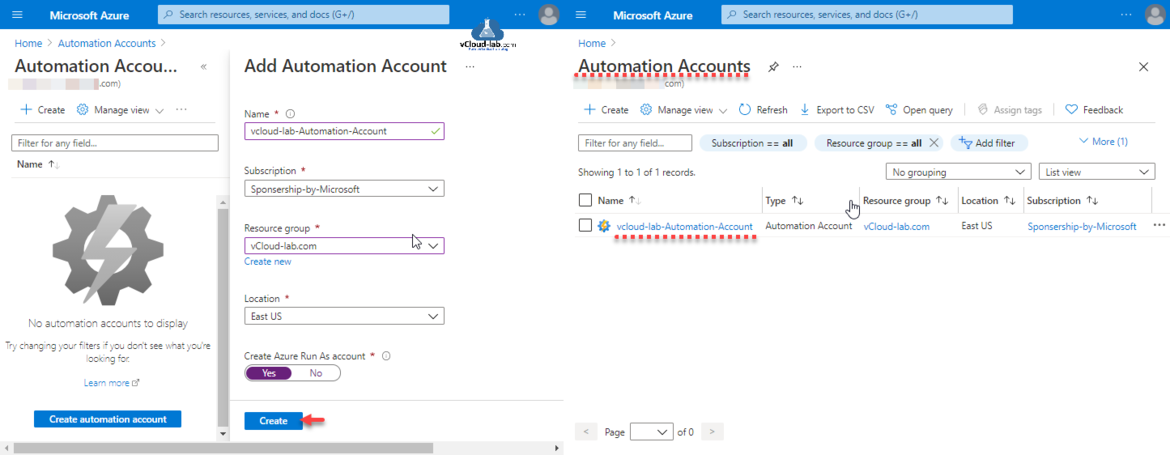 Microsoft Azure Add automation account create an automation accounts subscription resource group location azure run as account sponsership get azure free account contact dsc.png
