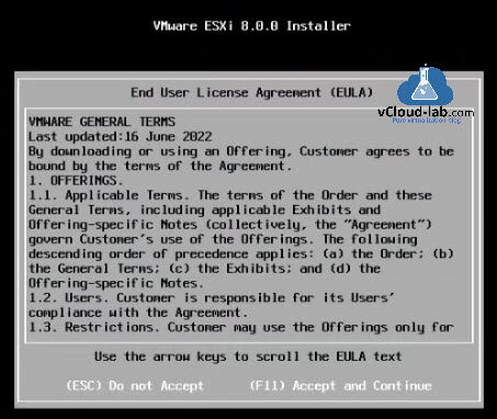ESXi vmware 8.0.0 installer vmware general terms exihibits step by step installation instructions vsphere vcenter guide comptibility.jpg